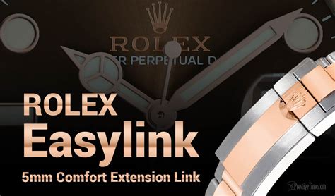 rolex oyster perpetual easylink comfort extension|How To Use the Rolex Easylink Comfort Extension Link.